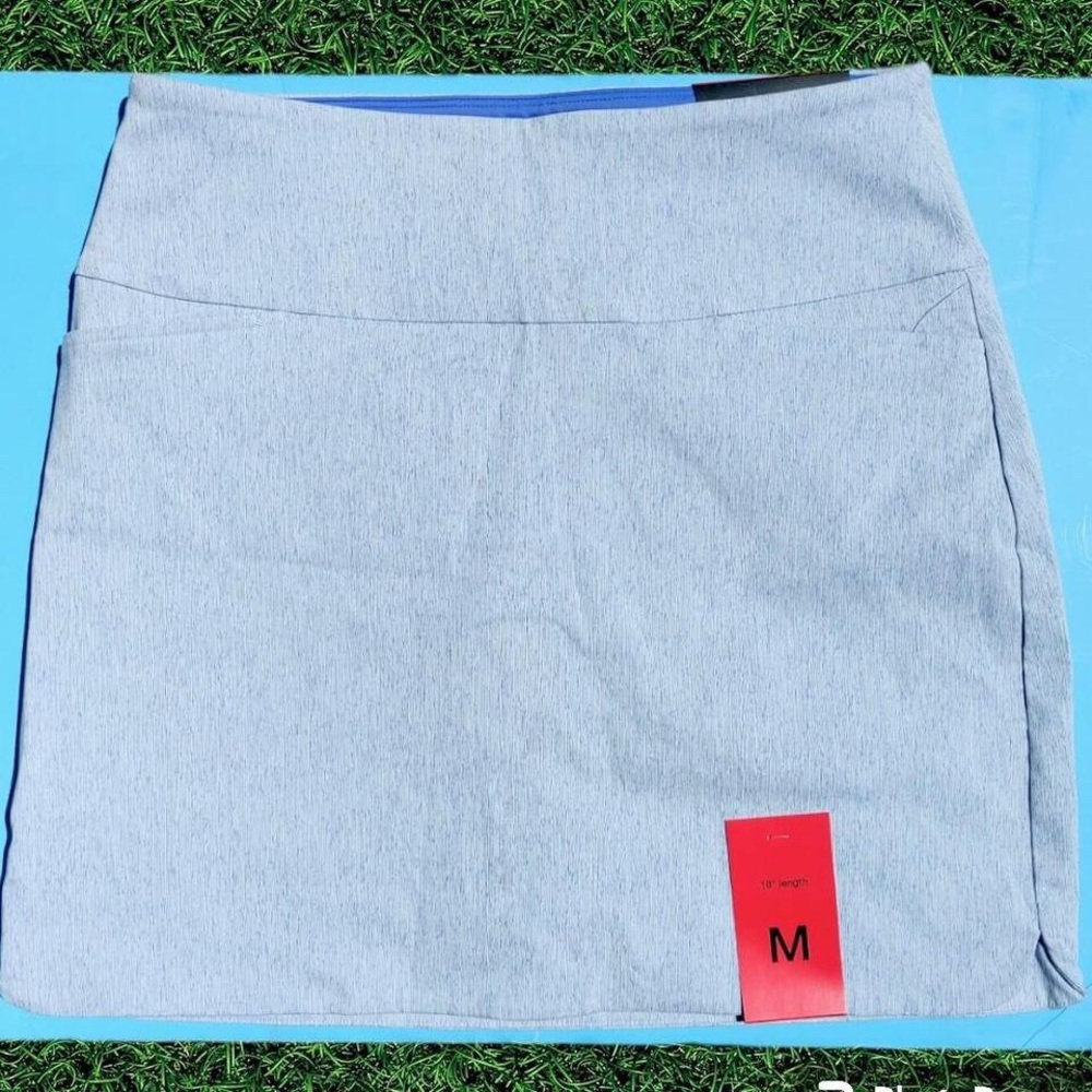 Light Blue Skirt with Spandex Shorts and 360 Tummy Control